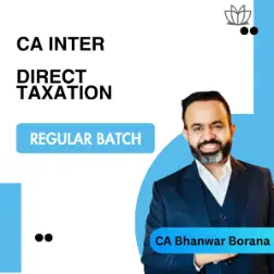 CA Inter-Direct Taxation (Regular Batch) For May 2…